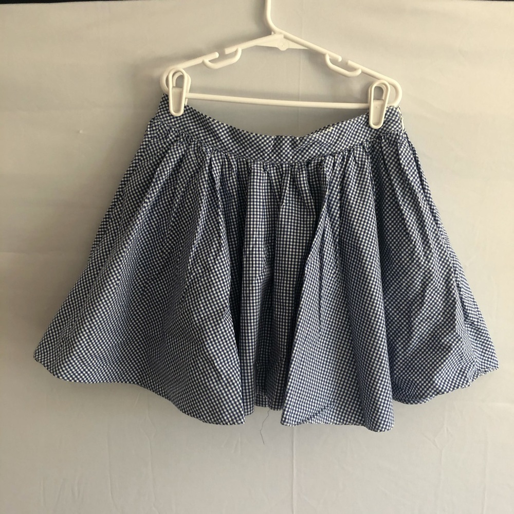 Size 14 blue checkered skirt